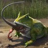 Древняя лягушка охотилась на динозавров - ученые