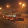 Иномарка на скорости протаранила трамвай в Каменском (видео)