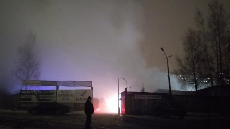 Масштабный пожар в Санкт-Петербурге