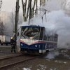 В Запорожье загорелся трамвай с пассажирами (фото) 