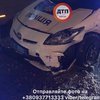 В Харькове пьяный водитель протаранил патрульный автомобиль