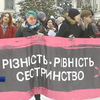 В Украине прошли марши за права женщин (видео)