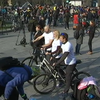 У Києві флешмобом закликали пересідати з авто на велосипеди