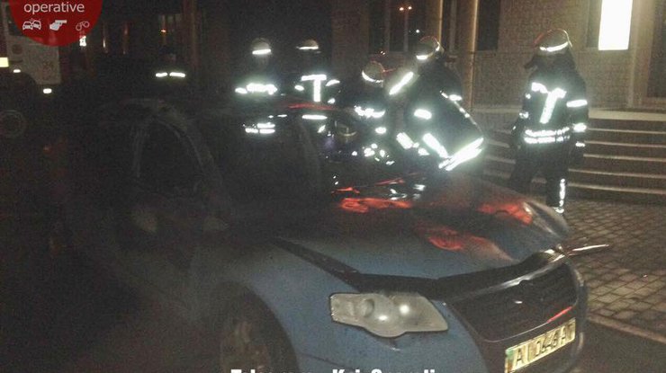 В Киеве взорвался автомобиль 