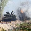 Уничтожение грузовика боевиков на Донбассе показали с высоты птичьего полета