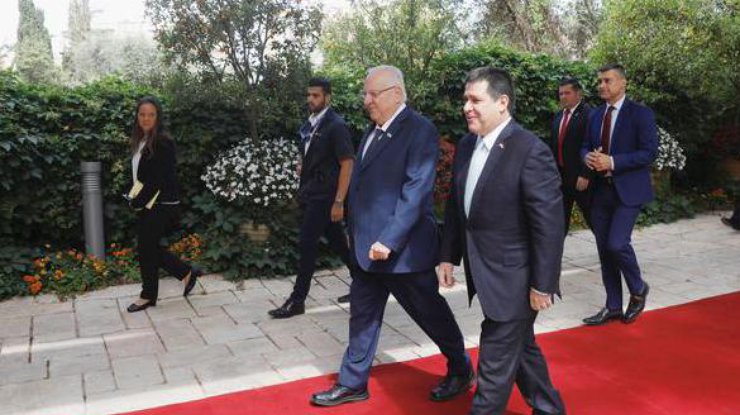 Президенты Израиля и Парагвая Реувен Ривлин и Орасио Картес (Фото: Reuters)