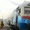 На Закарпатье на станции загорелся поезд (фото)