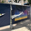 В центре Киева вандалы искромсали баннеры Лиги чемпионов (фото)