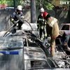 В Киеве на стоянке сгорели десятки автомобилей