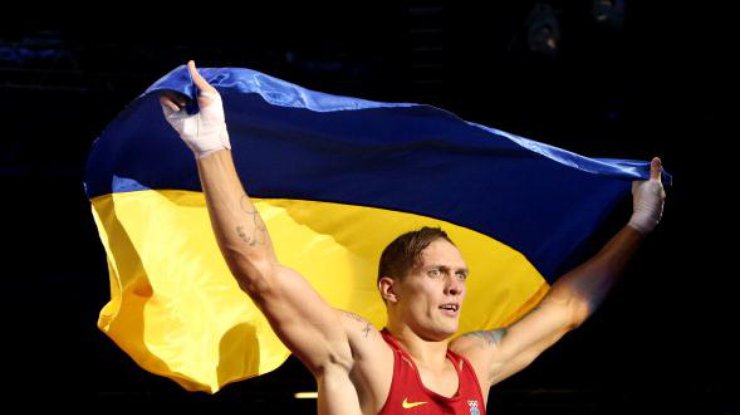 Украинский чемпион мира в тяжелом весе Александр Усик 