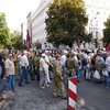 В центре Киева ветераны перекрыли улицу 
