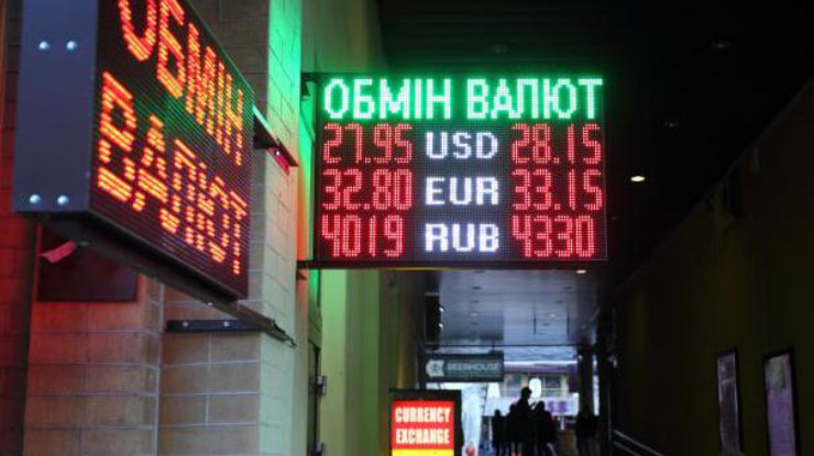 Обмен валют в Украине 