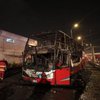 В Перу сгорел автобус с людьми (видео)