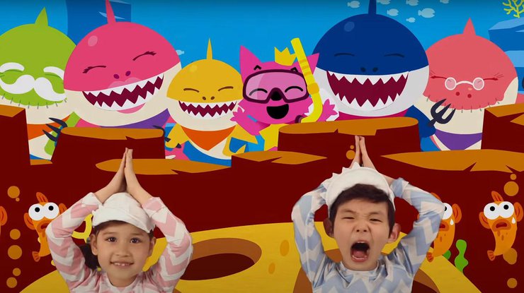 Детскую песню про акул просмотрели более семи миллиардов раз