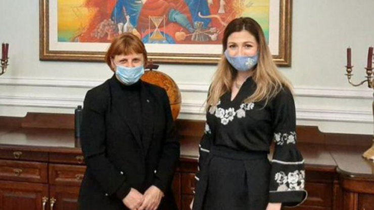 Эмине Джапарова и Драгица Понорац / Фото:mfa.gov.ua