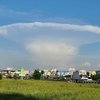 Киевлян напугало странное облако в виде "гриба"