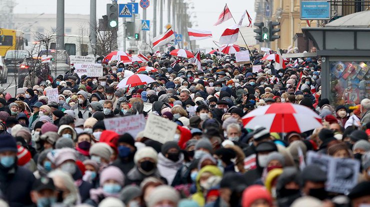 Протесты в Беларуси/фото: twitter