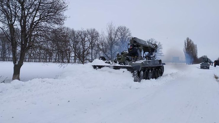 Украинцы попали в снежный плен 