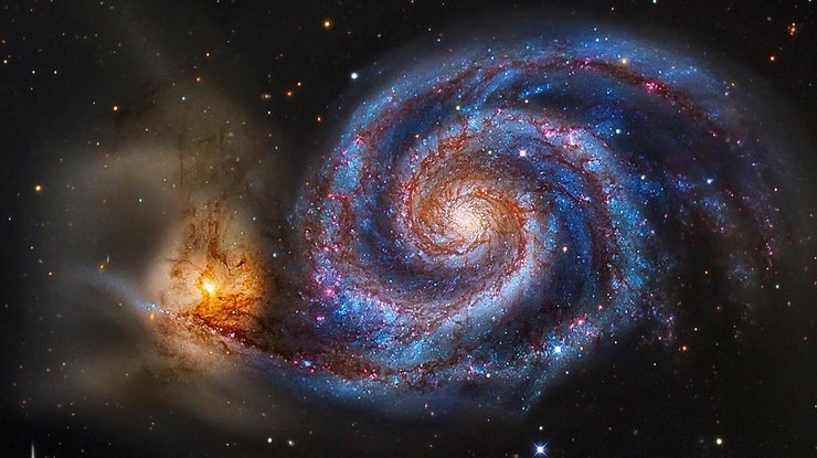 Загадочный сигнал поступил с галактики Мессье 51/ фото: artefact.culture.ru