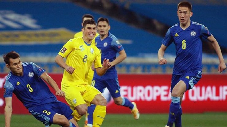 Украина дома сыграла вничью с Казахстаном - 1:1