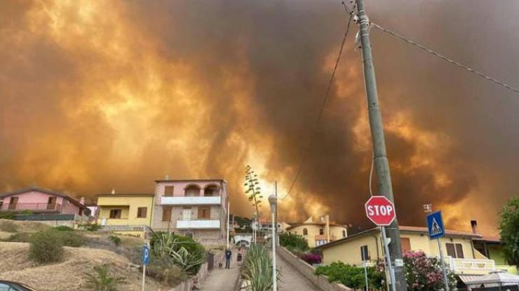 Фото: пожары в Италии / Ansa