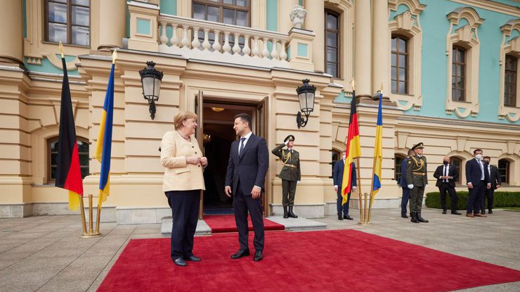 Встреча Ангелы Меркель и Владимира Зеленского/ фото: ОП
