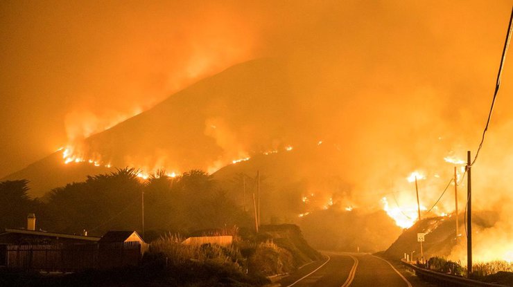 Пожары в США/ фото: ABC News