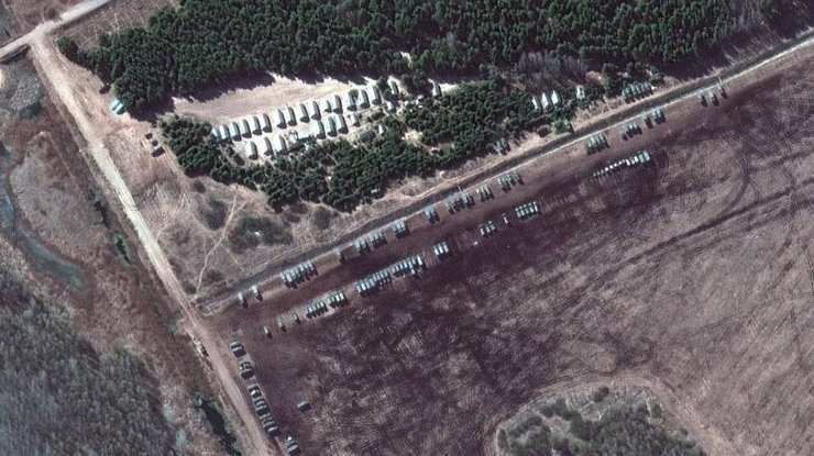 Скопление белорусской военной техники на границе с Украиной