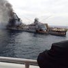З'явилося фото і відео пожежі на борту крейсера "Москва"