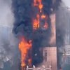 У Китаї 200-метрова будівля згоріла за кілька хвилин (відео)
