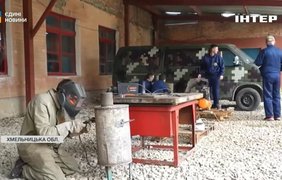 На Хмельниччині студенти виготовляють буржуйки та ремонтують автомобілі для військових