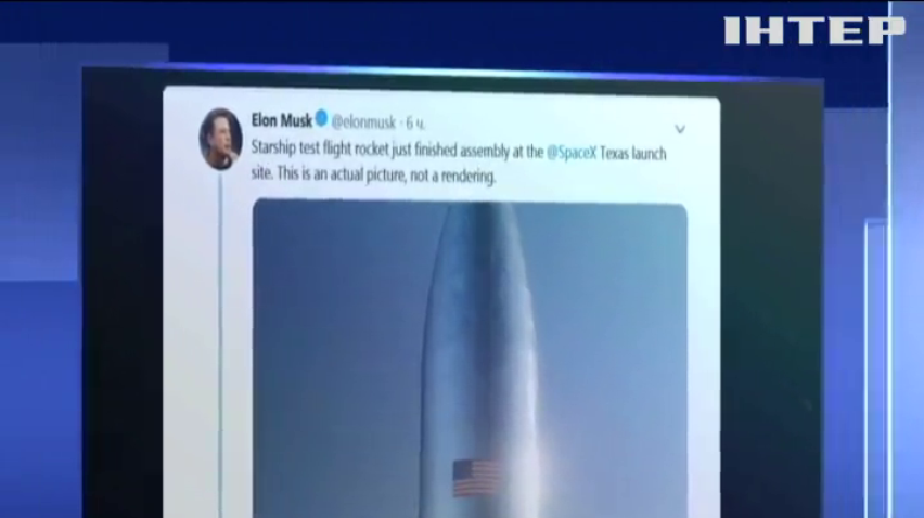 Ілон Маск оприлюднив фото космічного корабля Starship