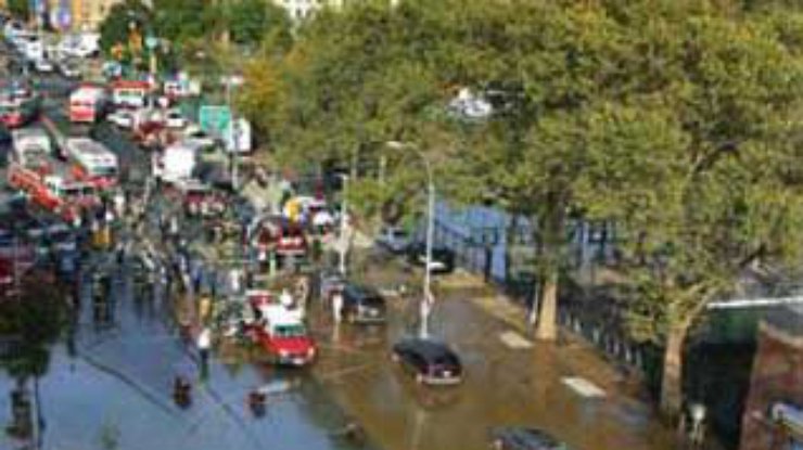 Улицы Манхэттена затоплены из-за разрыва водопровода