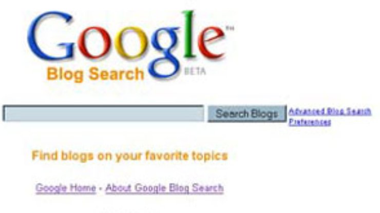Google запустила собственный поиск по блогам