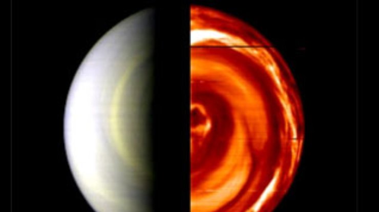 Venus Express сфотографировал южный полюс Венеры