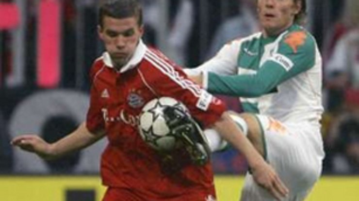 Бундеслига: "Бавария" сыграла вничью с "Вердером"