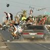 В Мексике водитель врезался в группу велосипедистов