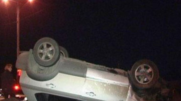 ДТП в Киеве: 2 авто превратились в груду металлолома