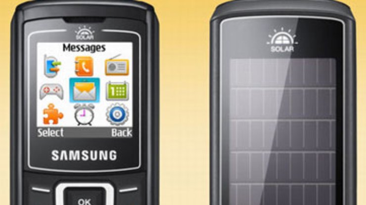 Samsung представил мобильник на солнечной батарее