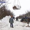 В Чернигове из-за снега провалилась крыша дома