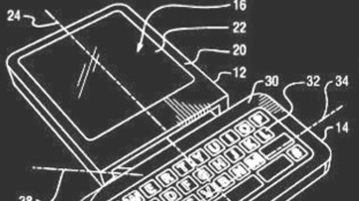Компания RIM разрабатывает смартфон с вращающейся клавиатурой