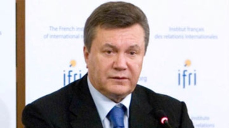 Янукович: Украина не рвется в НАТО, ее приоритет – членство в ЕС