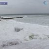 У берегов Одессы замерзло Черное море
