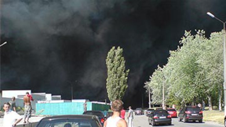 Пожар под Киевом: Склад оказался пустым
