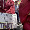 В Тибете монах пытался сжечь себя