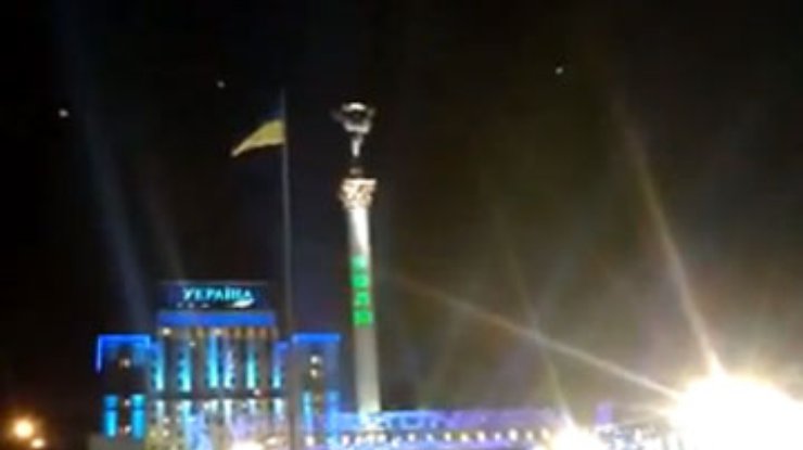 Милиция объяснила, почему пресекла лазерное шоу в честь Тимошенко на Майдане
