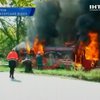 В Харькове прямо на ходу загорелся трамвай