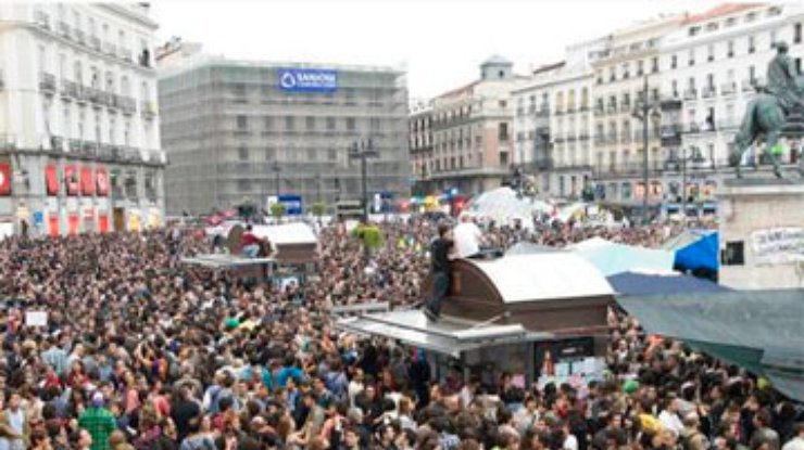 В Мадриде проходит массовый протест