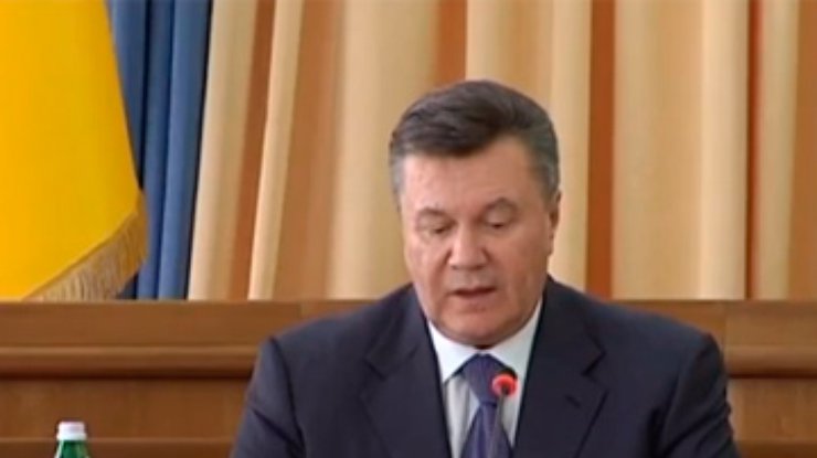 Новая оговорка Януковича: Когда увидишь руками, потрогаешь глазами