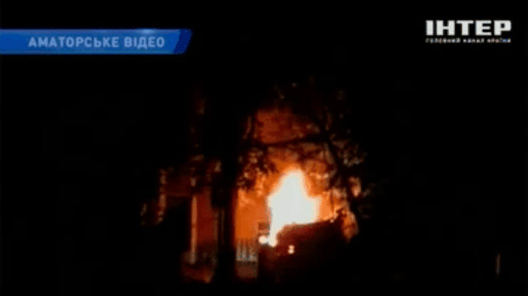 В центре Одессы загорелся джип